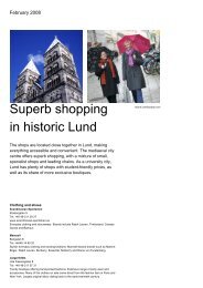 Superb shopping in historic Lund