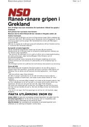 Råneå-rånare gripen i Grekland - Byar i Luleå