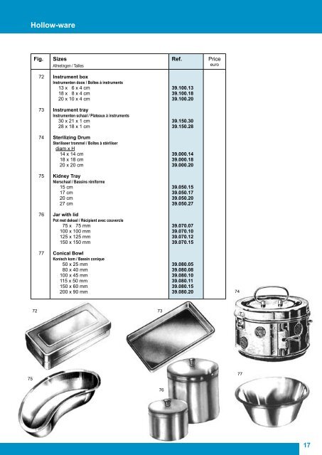 Surgical & Podology - index