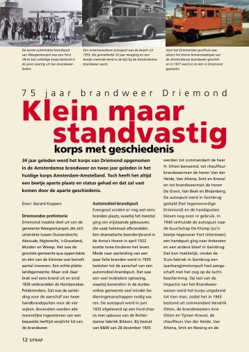 mei 2010, Klein maar standvastig; brandweer op het platteland (PDF)