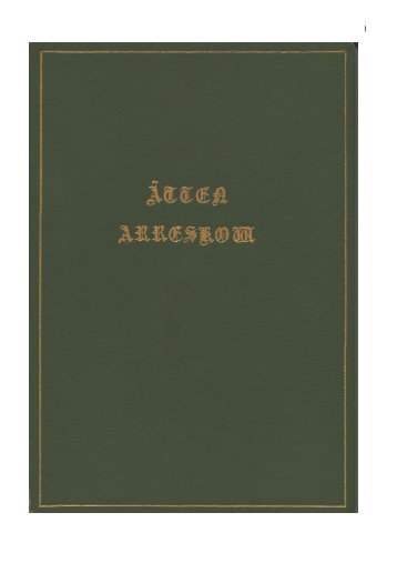 Släktbok 1962 - Arreskow
