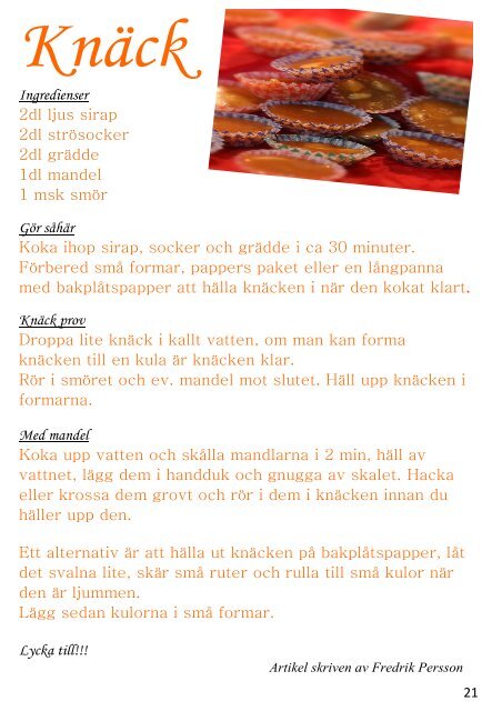 Läs tidningen Här! - TeamSandra