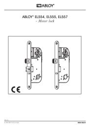 ABLOY® EL554, EL555, EL557 – Motor lock - Ruko e-shop