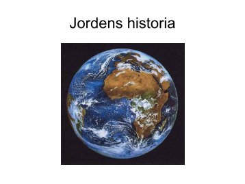 Jordens historia - Netkurs