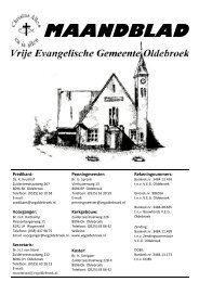 Maandblad april 2013 - Vrije Evangelische Gemeente Oldebroek