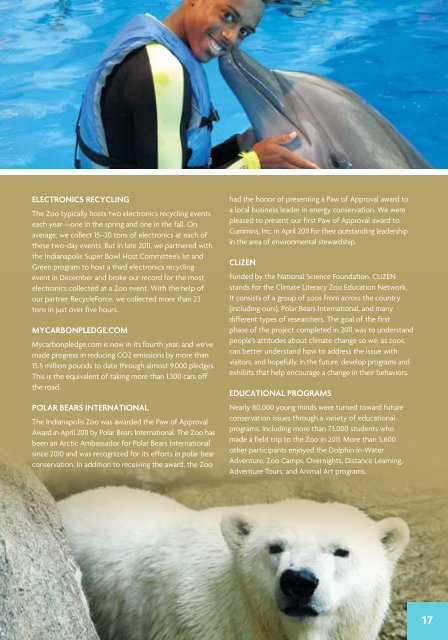 IndIanapolIs Zoo annual RepoRt 2011