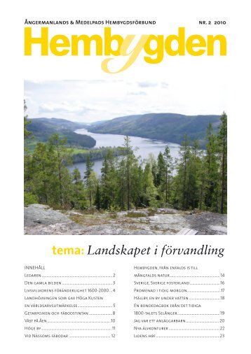 HembYgden nr 2 2010 - Kulturarv Västernorrland