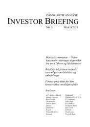 Investor Briefing Dansk Aktie Analyse