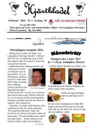 Hjärtbladet februari 2011.pdf - Hjärt- och Lungsjukas Riksförbund