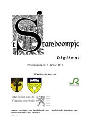 nummer 4 stamboompje 2006 - Familiekunde Vlaanderen, regio ...