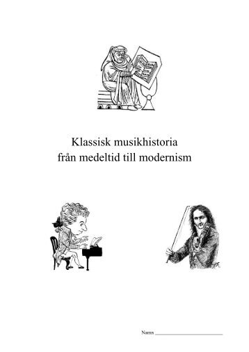 Klassisk musikhistoria, häfte - Gottsundaskolan