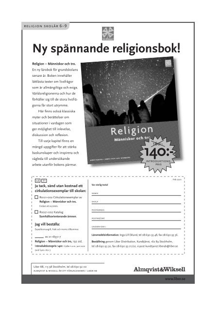 Religion - Föreningen Lärare i Religionskunskap