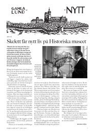 Skelett får nytt liv på Historiska museet - Föreningen Gamla Lund