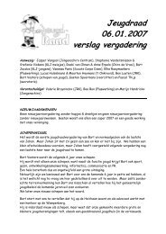 Verslag jeugdraad januari 2007 PDF, 94,4Kb - Arendonk