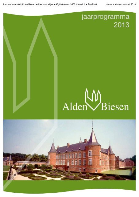 Bekijk Jaarprogramma 2013 - Landcommanderij Alden Biesen