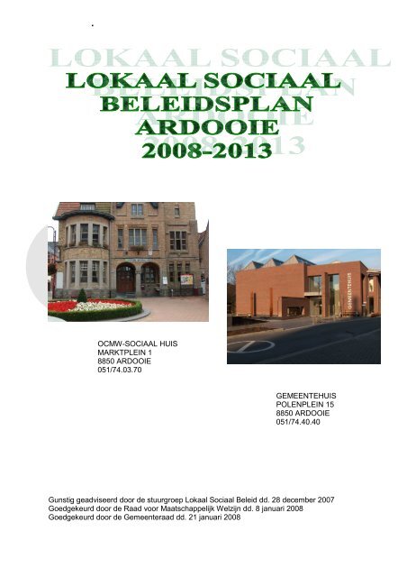 lokaal sociaal beleidsplan 2008-2013 - Gemeente Ardooie