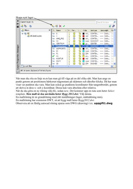 AUTO-CAD 2009 - GRUNDKURS i 2D