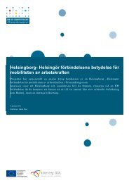 Helsingborg- Helsingör förbindelsens betydelse för mobiliteten av ...