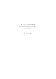 ON THE CLASSIFICATION OF CONDITIONAL ... - TEORA