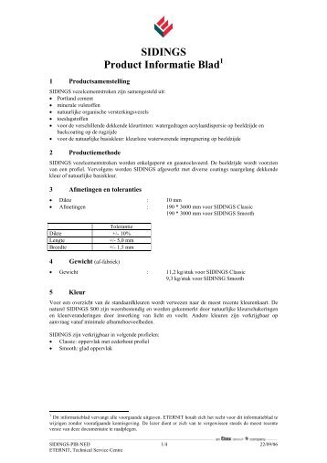 sidings sxx - Multiplaat Werkendam