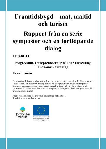 Framtidsbygd Slutrapport i pdf - Urban Laurin