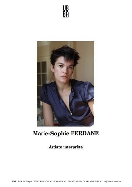 Marie-Sophie FERDANE