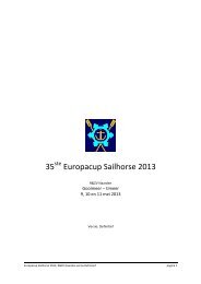 35 Europacup Sailhorse 2013 - RZV Naarden