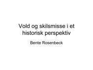 PDF fra oplæg af Bente Rosenbeck - Danner