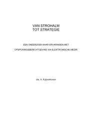 VAN STROHALM TOT STRATEGIE - Politie & Wetenschap