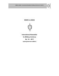 MARS & JANUS International Newsletter for Military Archives No. 16 ...