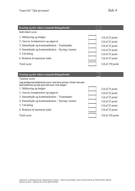 Teambaserede organisationer i praksis - ladefoged-jeppesen.dk