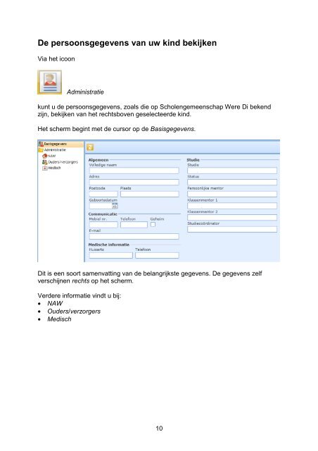 Handleiding Magister voor ouders/leerlingen - Were Di