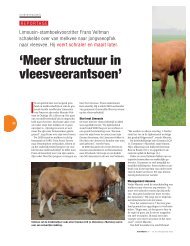 'Meer structuur in vleesveerantsoen' - boerentaal.nl