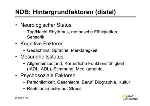 Herausforderndes Verhalten bei Personen mit Demenz - HEdS-FR