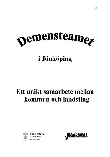 Läs mer om demensteam i Jönköping