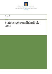 Statens personalhåndbok 2008 (pdf, 1 Mb) - Regjeringen.no