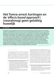 Het Tomra-arrest: kortingen en de 'effects based ... - BarentsKrans