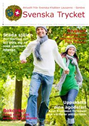 Svenska Trycket nr 5 2010 - Svenska-klubben.ch