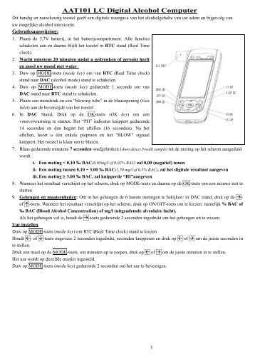 AAT101 LC Digital Alcohol Computer