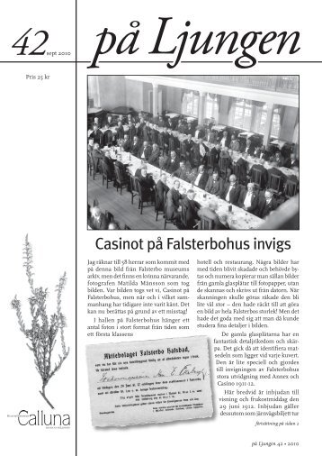 Casinot på Falsterbohus invigs - Kulturföreningen Calluna