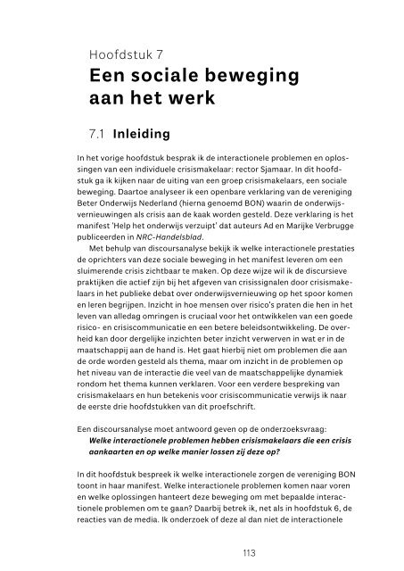 Proefschrift Crisis in aantocht! - Onderzoek - Hogeschool Utrecht