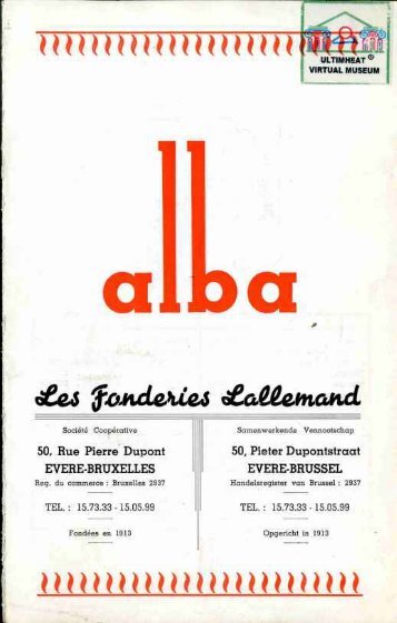 Fonderies Lallemand, foyers ALBA - Ultimheat