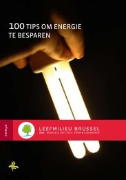 100 Tips om energie te besparen - IBGE