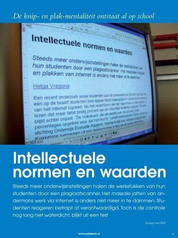 Intellectuele normen en waarden - George van Hal