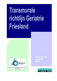 Richtlijnen transmurale Geriatrie - RGF Het Noorden - KNGF