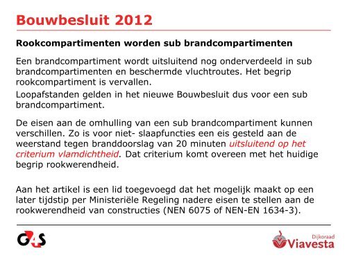 Bouwbesluit 2012 - Dijkoraad Viavesta