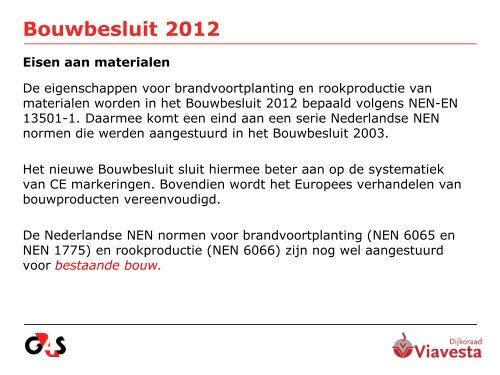 Bouwbesluit 2012 - Dijkoraad Viavesta