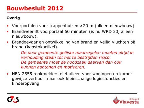 Bouwbesluit 2012 - Dijkoraad Viavesta