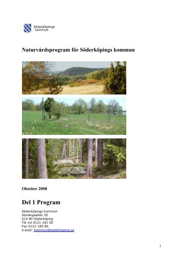 Naturvårdsprogram del 1.pdf - Söderköpings kommun