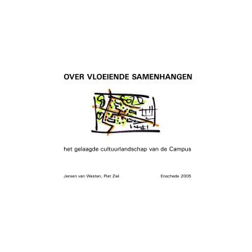 over vloeiende samenhangen - Jeroen van Westen